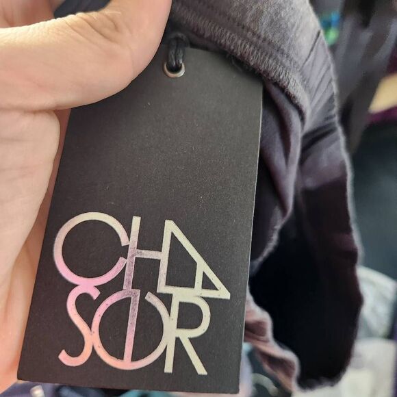 NEW Chaser High Rise Lace Up Acid Wash Stretchy Lounge Shorts Gray Size Medium - Picture 8 of 9